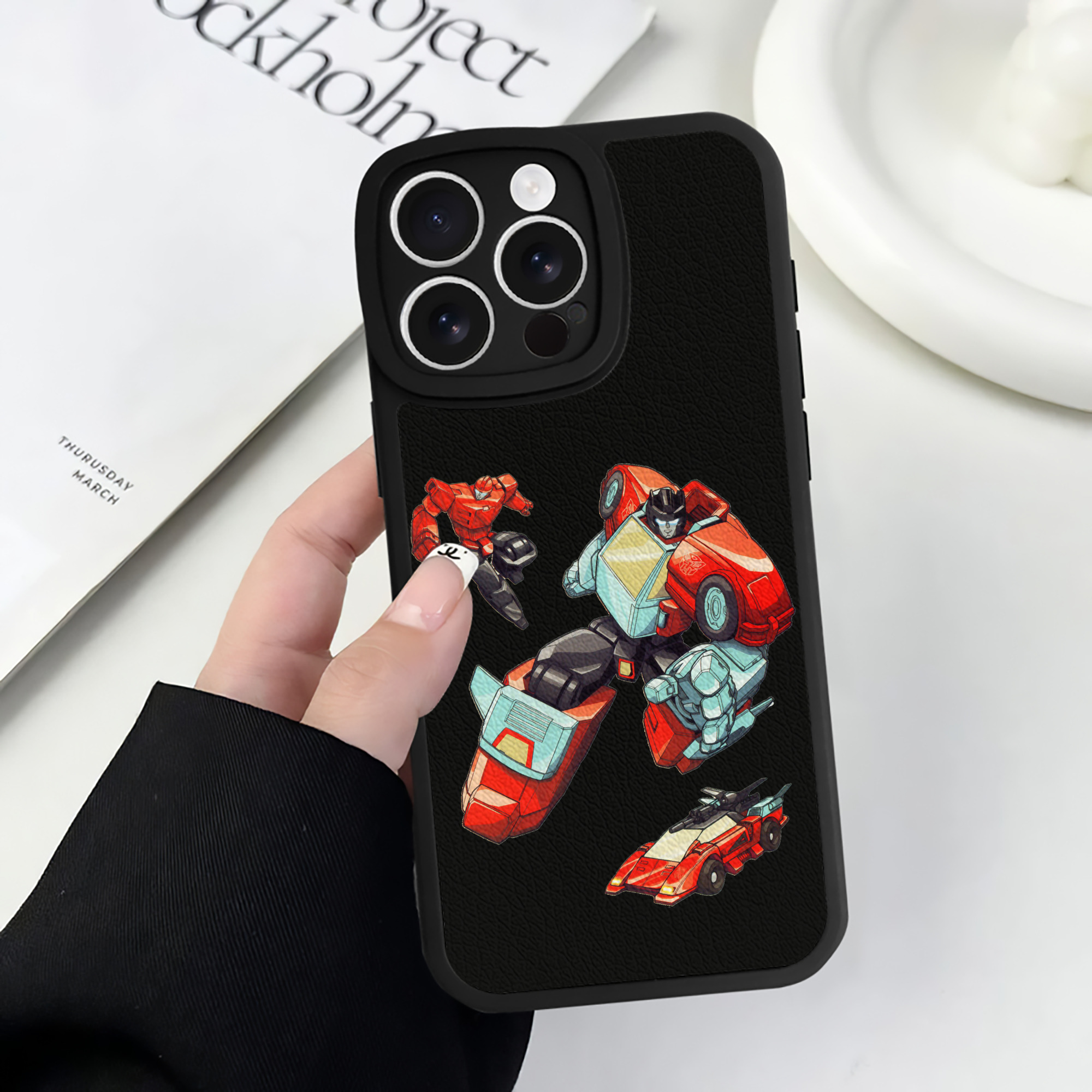 （画像用）  【iPhone 16シリーズ対応】シリコンスマホケース（レザー調） 材質：シリコン